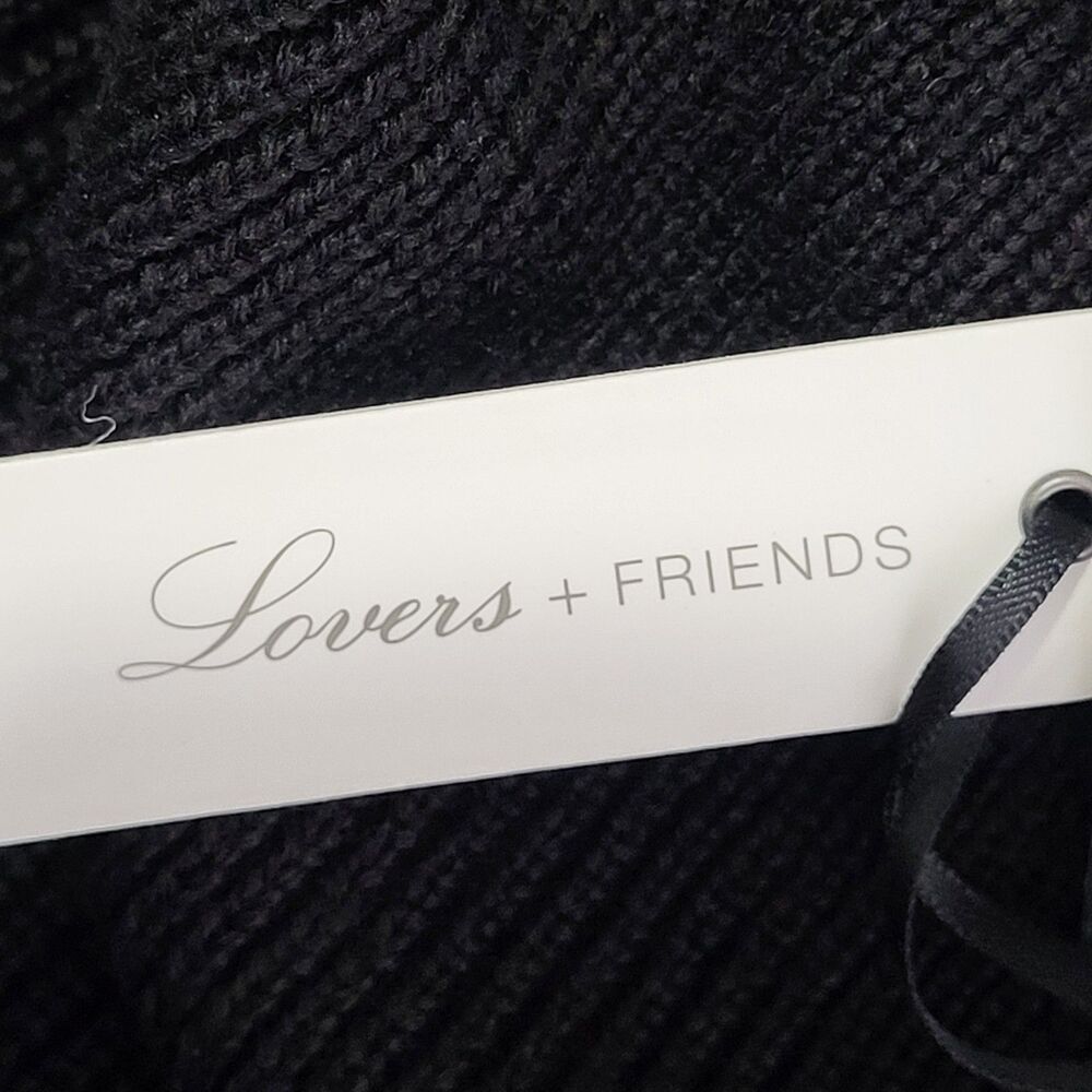 Lovers and Friends Keeney Dress Wool Blend Small Black Distressed Whimsygoth - Picture 11 of 13